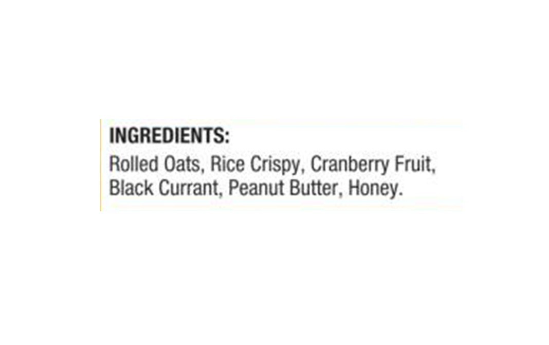 NourishVitals Granola Snack Bar Cranberry & Black Currant   Box  250 grams